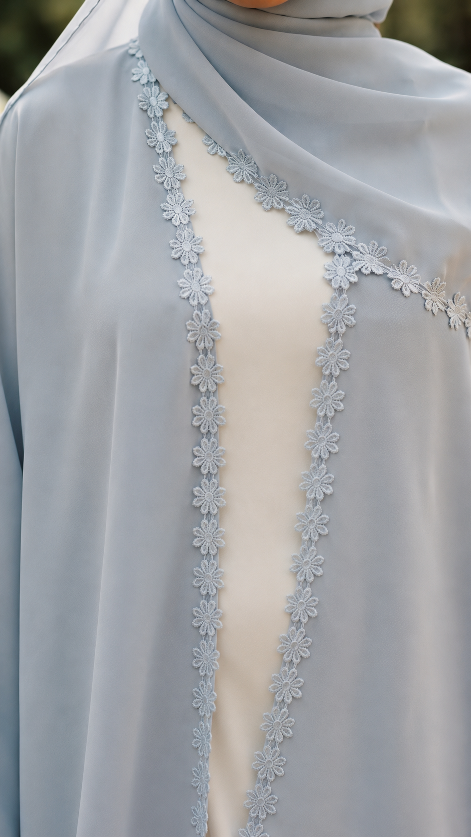 Abaya Sakura BLEUE