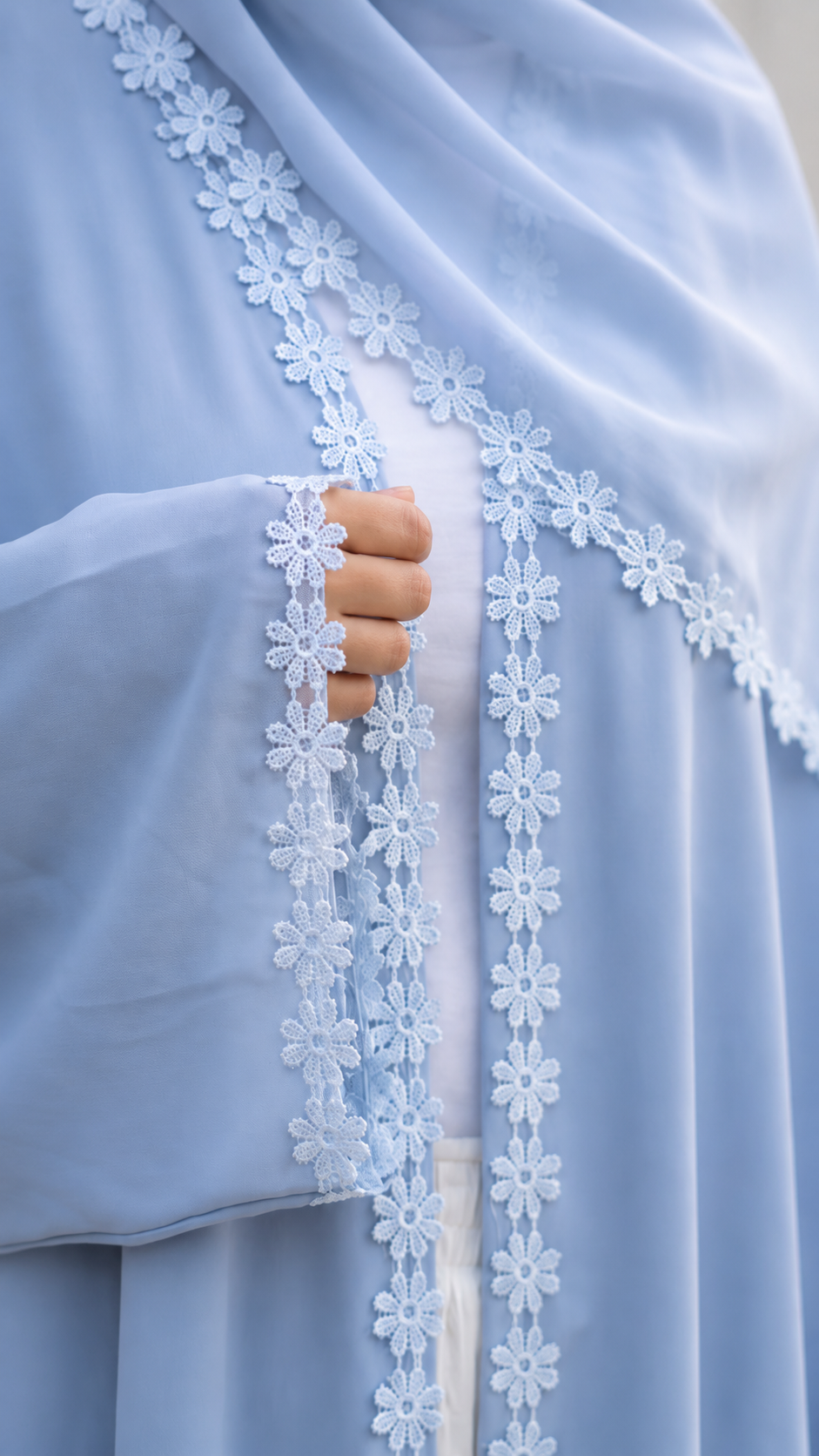 Abaya Sakura BLEUE