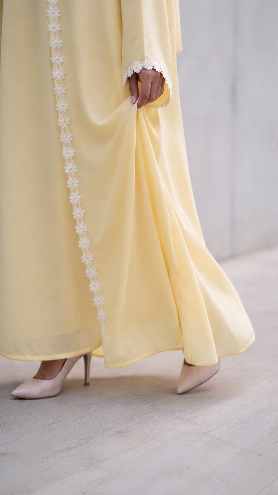 Abaya Sakura JAUNE
