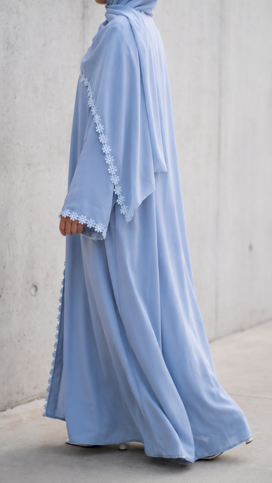 Abaya Sakura BLEUE