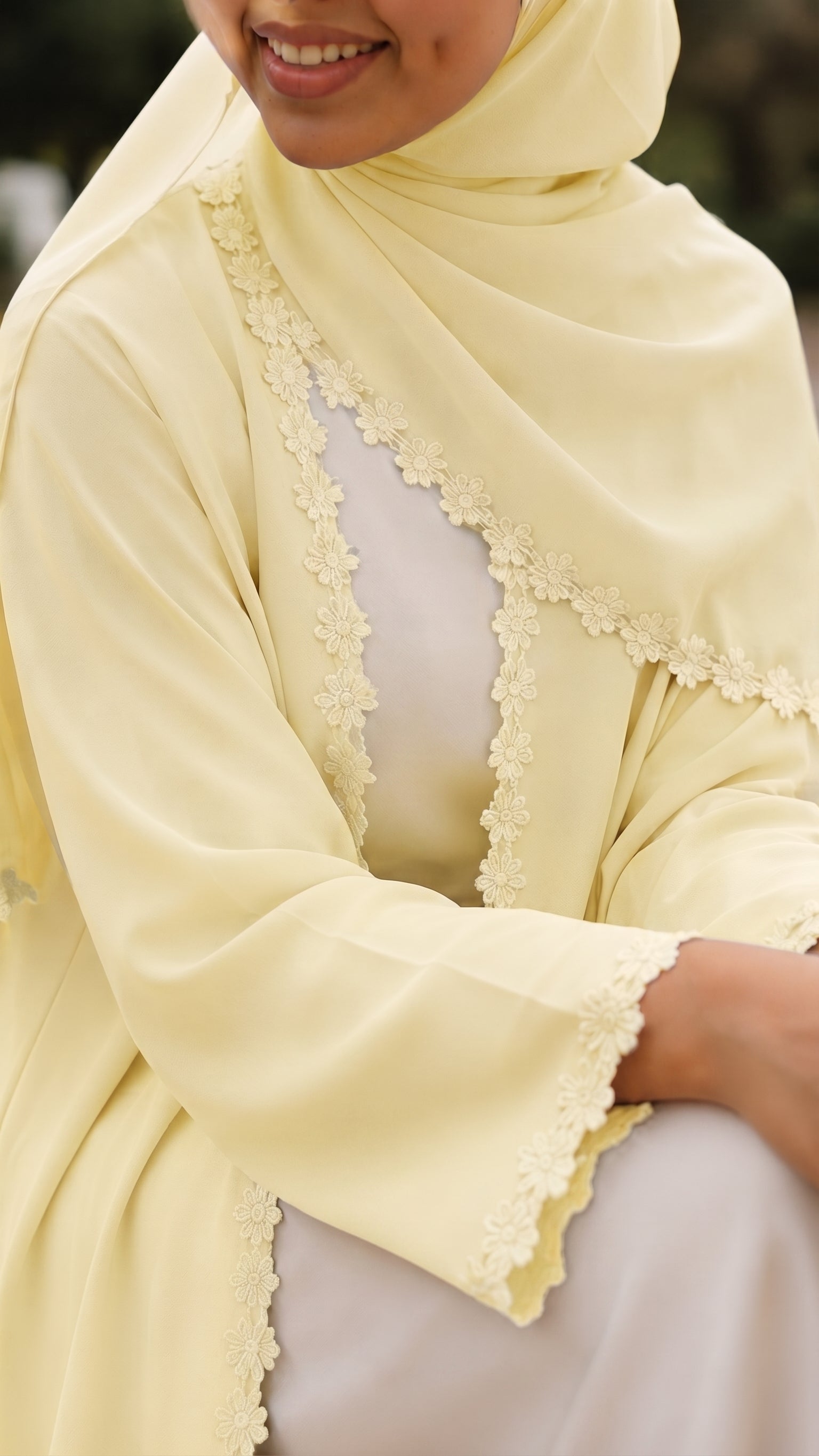 Abaya Sakura JAUNE